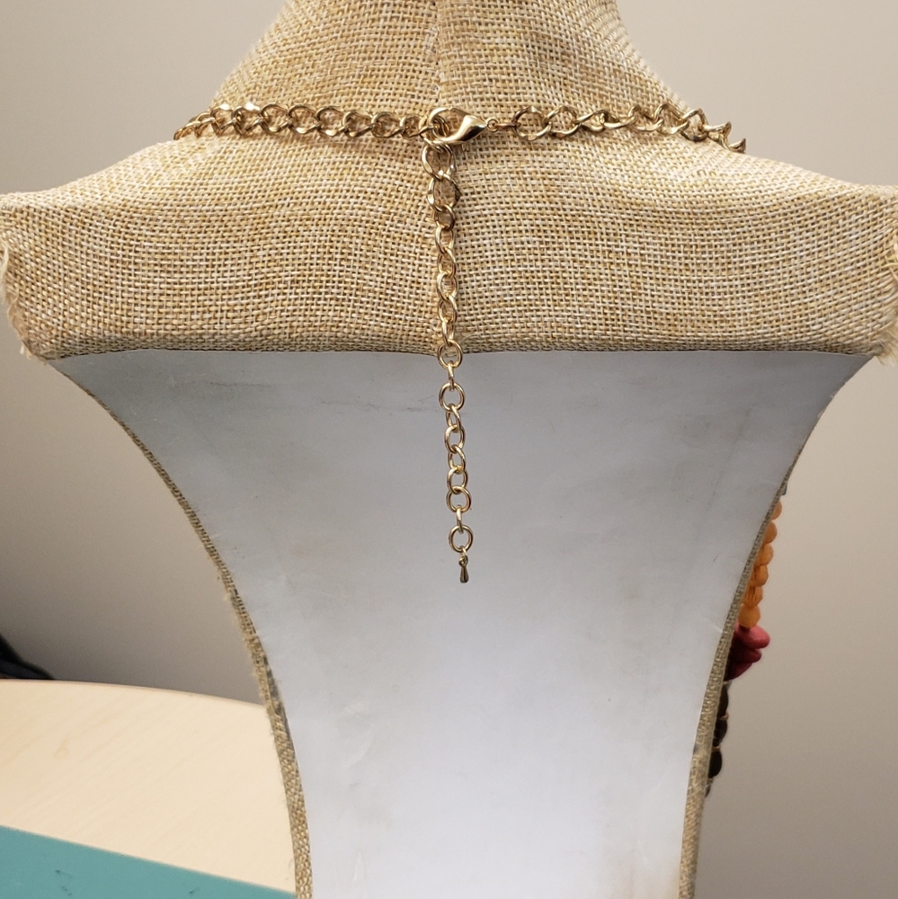 Multi Layer, Multi Strand, Multi Color Beaded Gem… - image 7